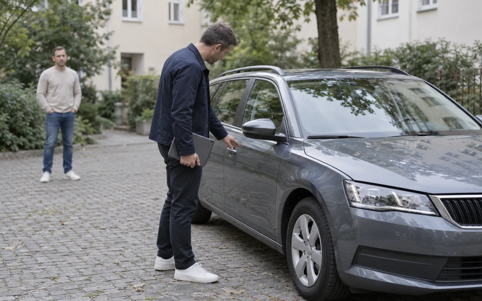 Besichtigung des Fahrzeugs vor Ort